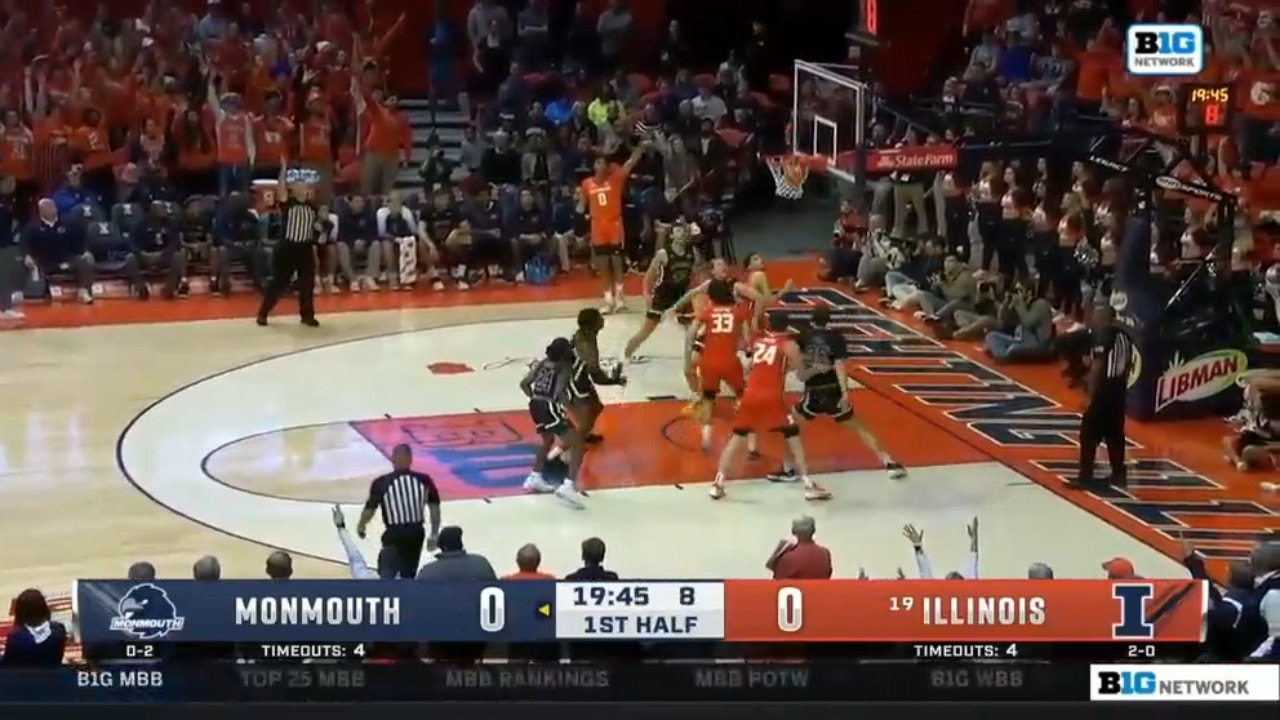 Terrence Shannon Jr. sets a career-high 30 points in Illinois’ win against Monmouth, 103-65
