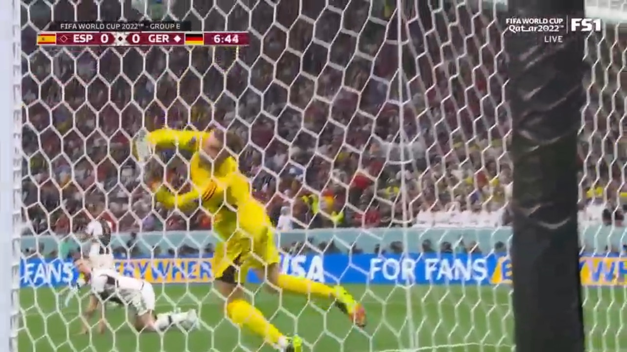 Germanys Manuel Neuer makes unreal save against Spain 2022 FIFA World Cup FOX Sports