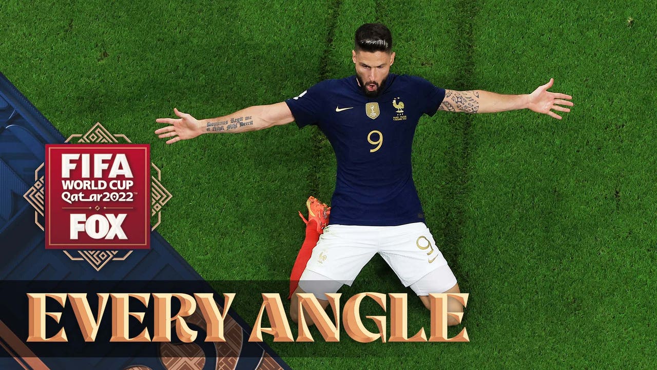 Olivier Giroud scores a record-breaking goal for France in the 2022 FIFA World Cup | Every Angle