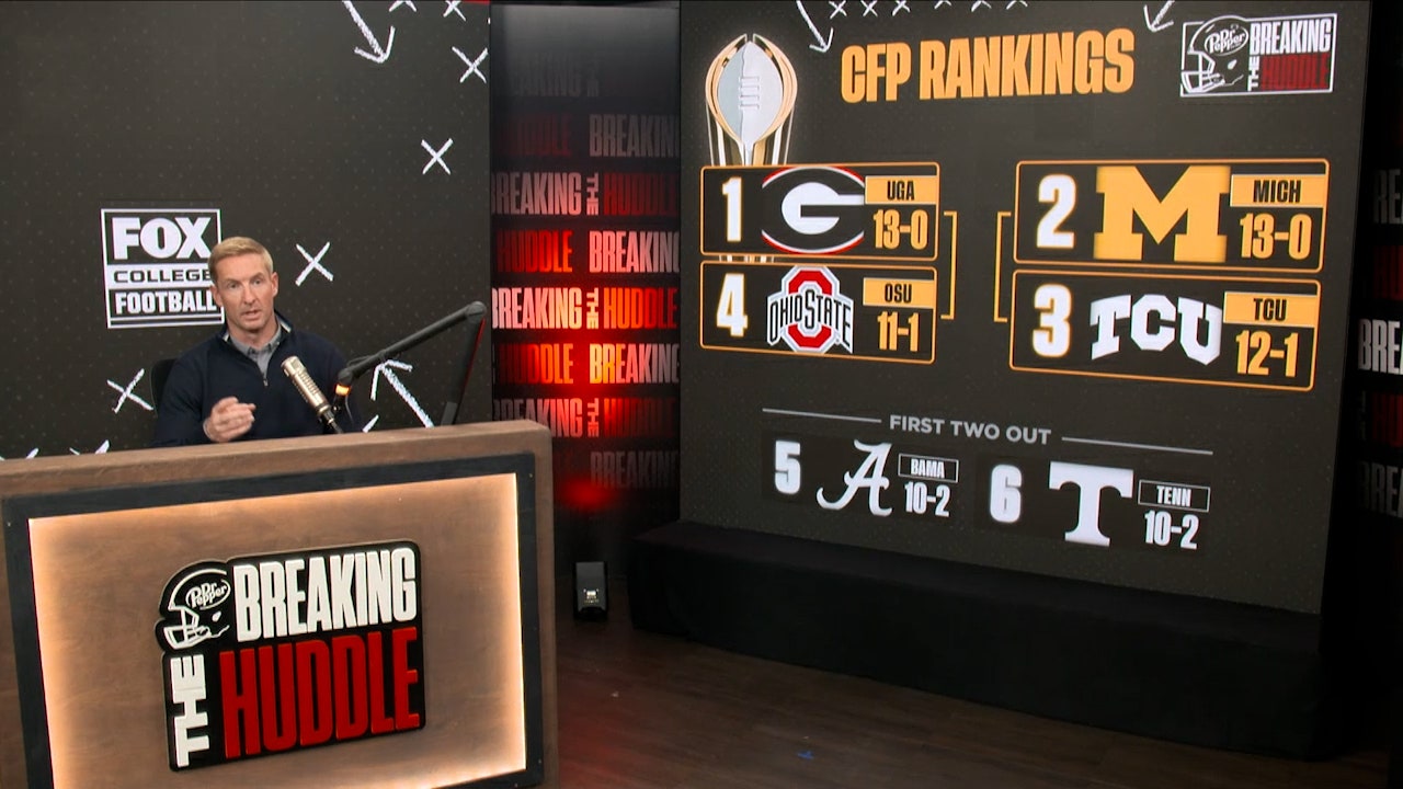 Georgia, Michigan, TCU and Ohio State: Joel Klatt reacts to the CFP Rankings | Breaking the Huddle