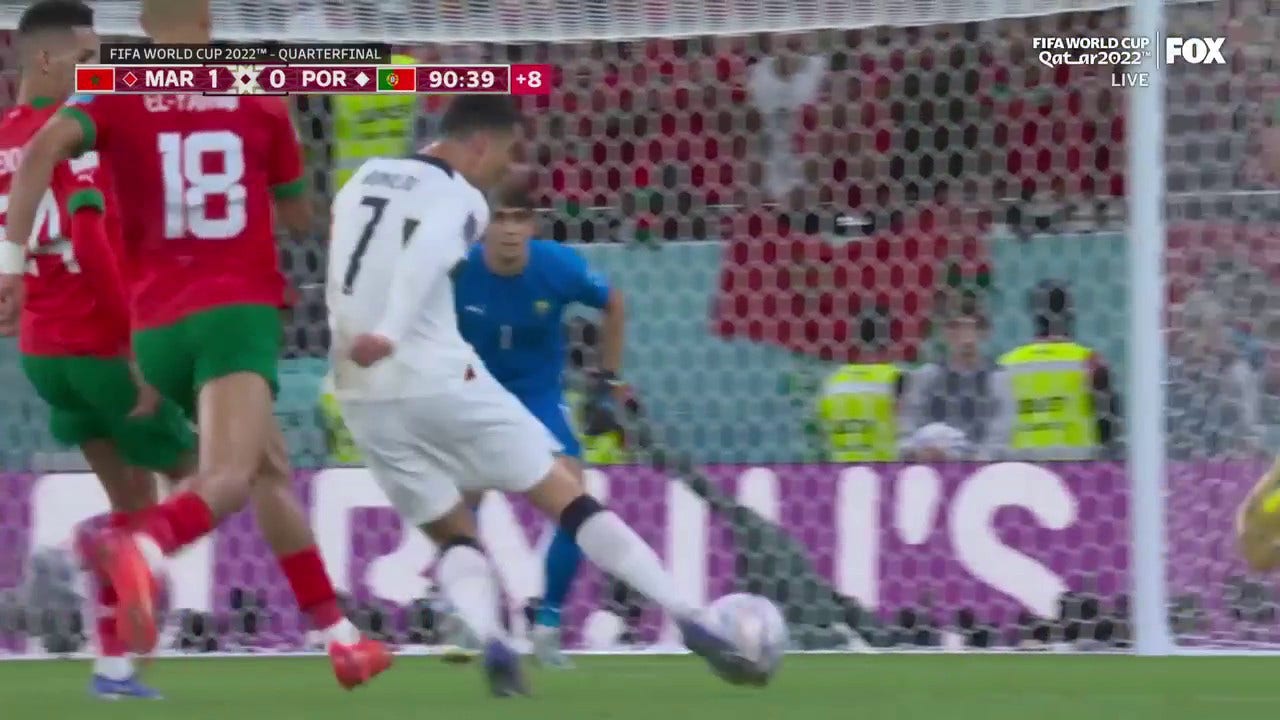 Cristiano Ronaldo came THIS CLOSE to tying the game for Portugal 2022 FIFA World Cup FOX Sports