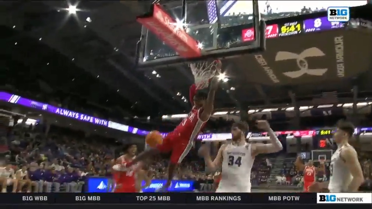 Ohio State's Eugene Brown III throws down a wicked two-handed jam