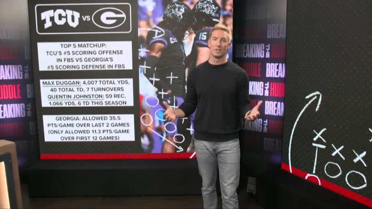 Will Max Duggan lead the TCU offense to victory against the aggressive Georgia Bulldogs' defense? | Breaking The Huddle