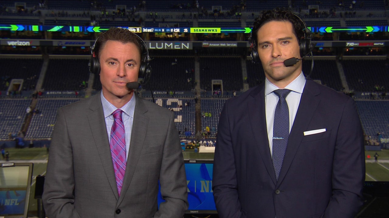 'It just went back-and-forth all game' - Mark Sanchez and Kevin Kugler discuss the Seahawks' overtime victory