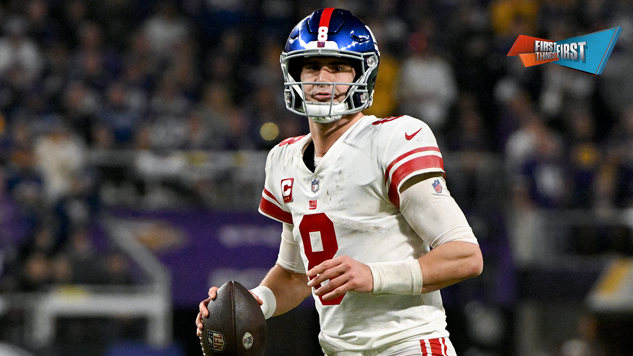 Daniel Jones receiving too much praise after Giants advance to Divisional Round? | FIRST THINGS FIRST