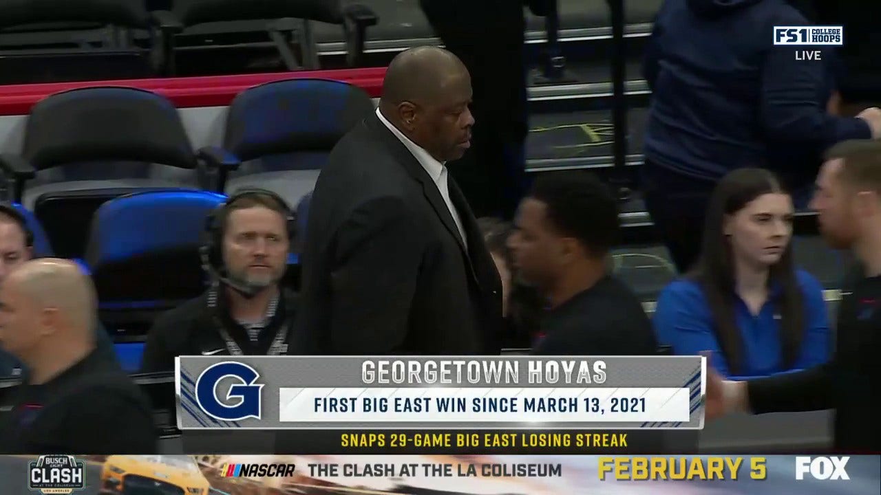 Georgetown breaks a 29-game Big East losing streak with its win against DePaul