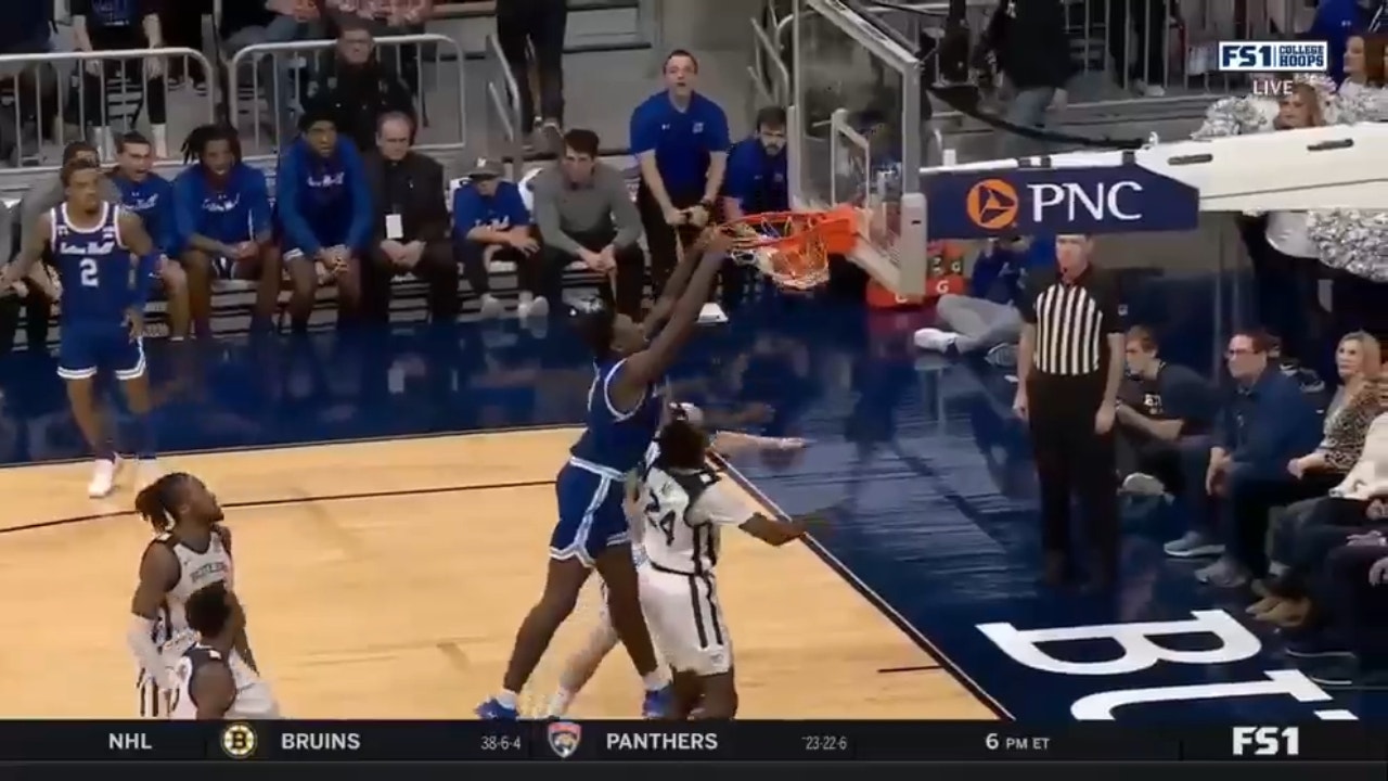 Seton Hall's Tyrese Samuel makes a clutch dunk for the Pirates, increasing lead over Butler