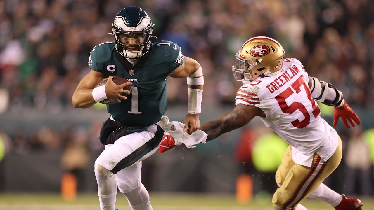 49ers against the eagles