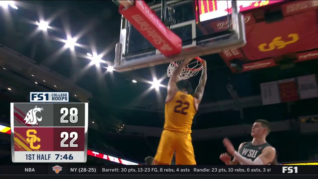 Tre White goes beast mode with a massive jam for USC vs. Washington State