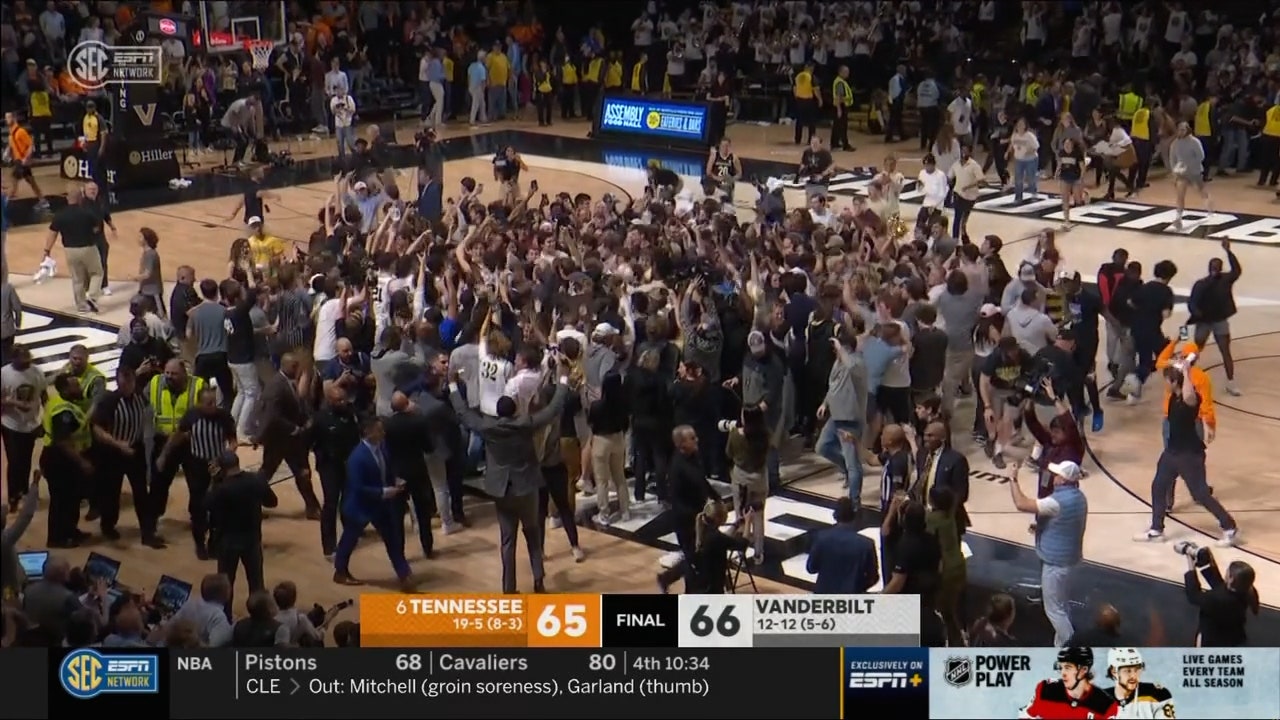 Tyrin Lawrence hits a game-winning buzzer-beater to give Vanderbilt the upset win against No. 6 Tennessee