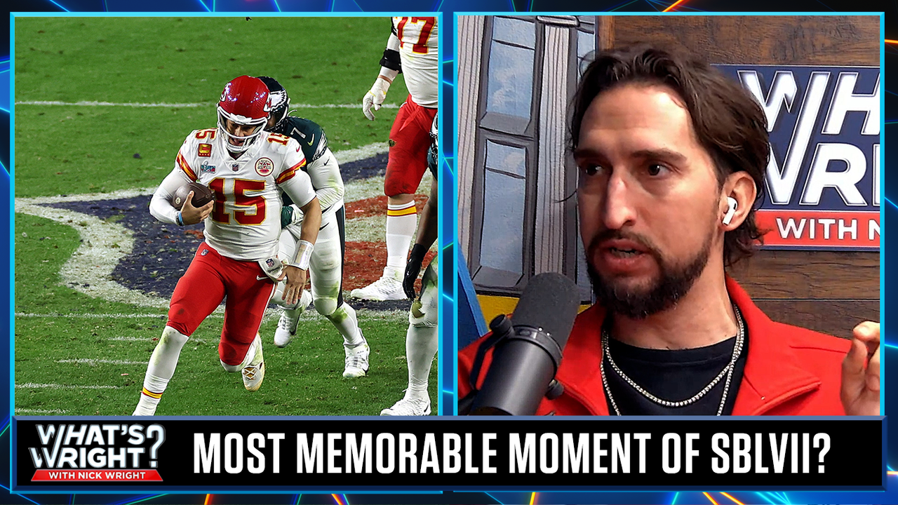 Why Patrick Mahomes' scramble was Nick's most memorable moment of Super  Bowl LVII, What's Wright?