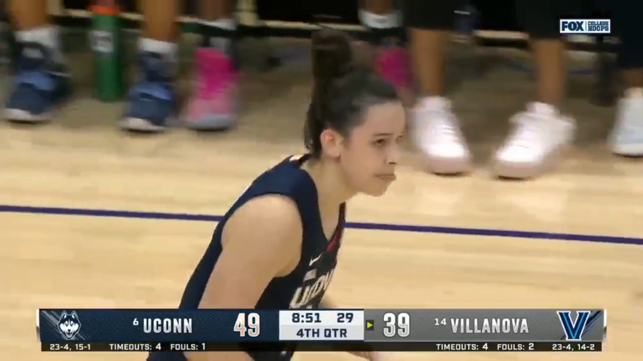 UConn's Lou Lopez Senechal drains a 3-pointer, extends lead over Villanova