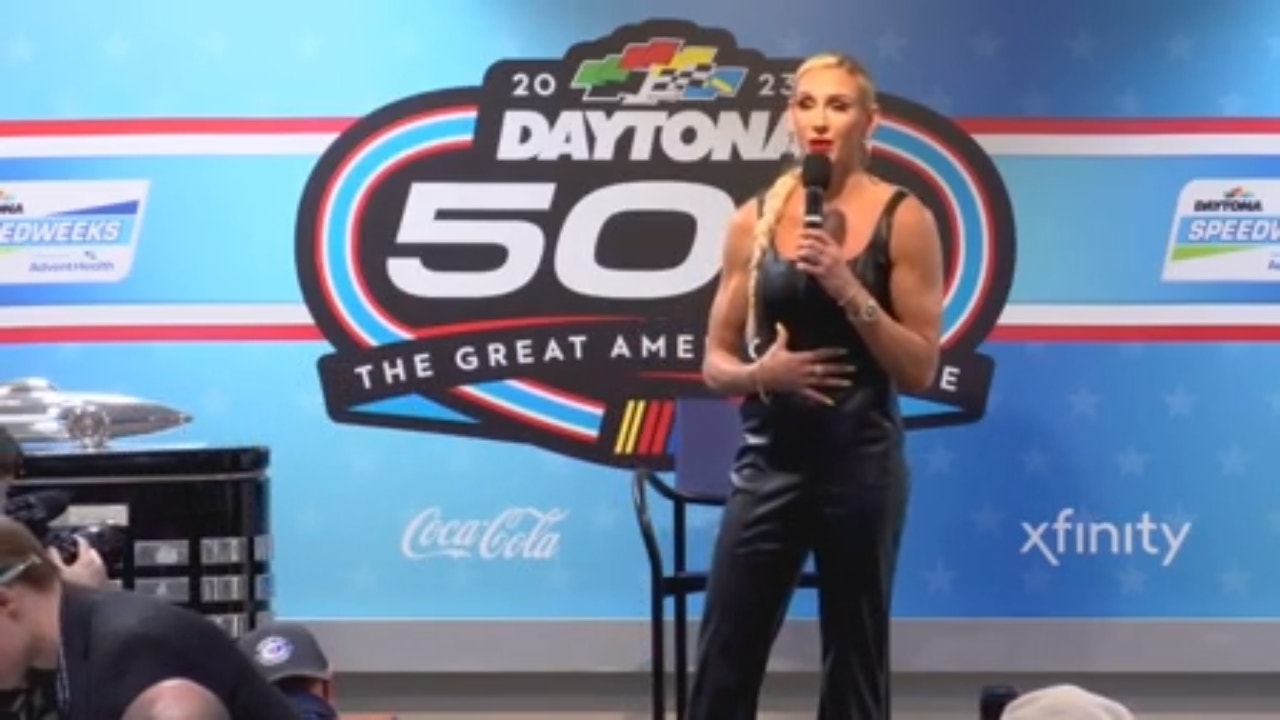 Daytona 500: WWE's Charlotte Flair on taking part in race festivities | NASCAR on FOX