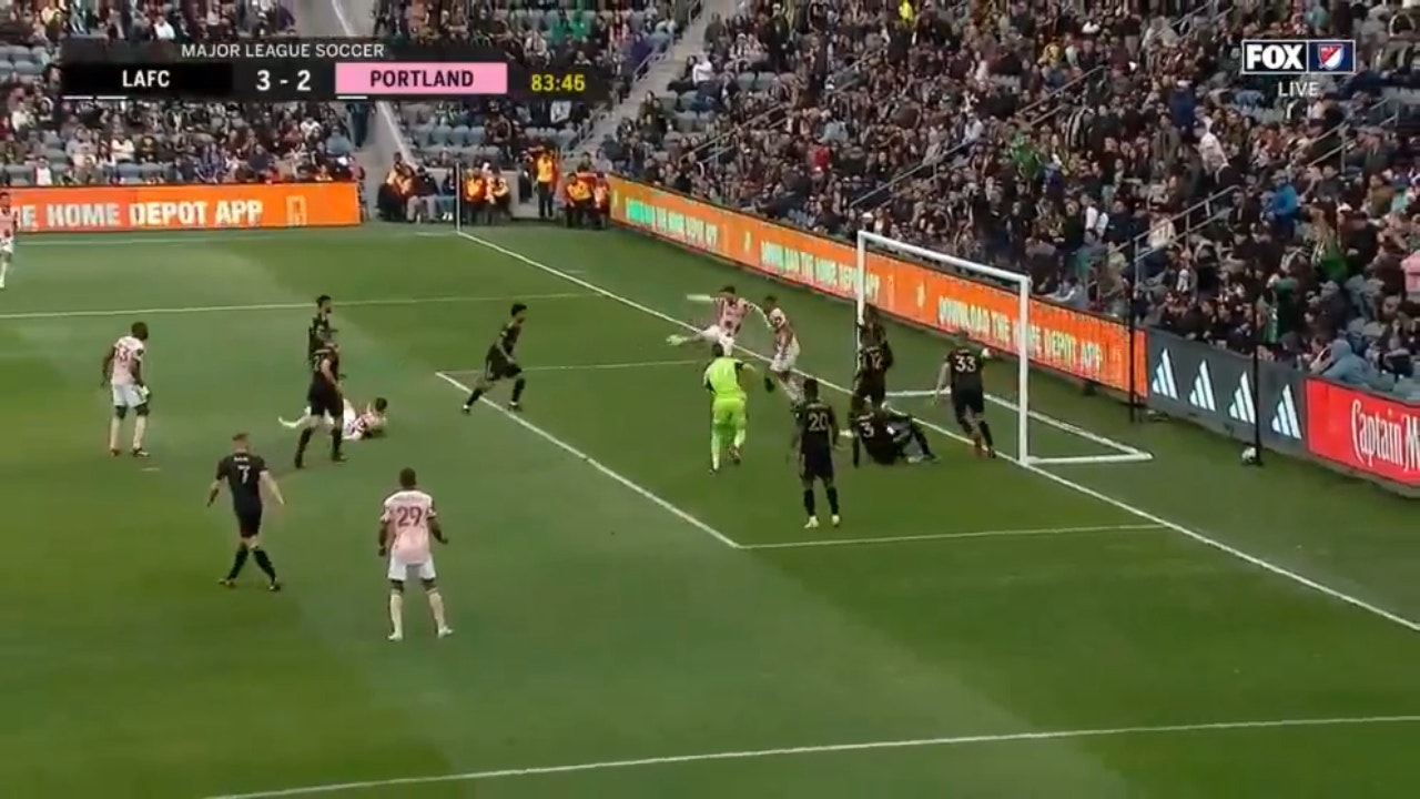 Portland's Cristhian Paredes fires in goal number two for the Timbers with minutes left in the second half