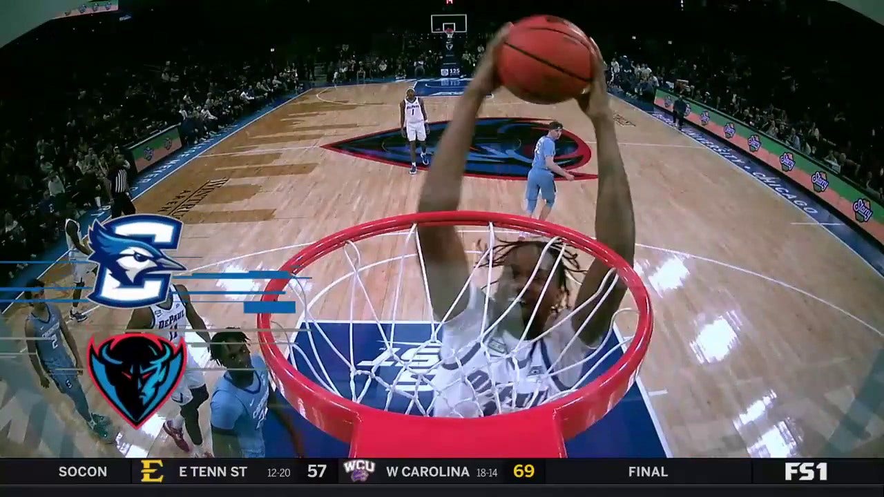 DePaul's Nick Ongenda throws down a MONSTER jam to start the game