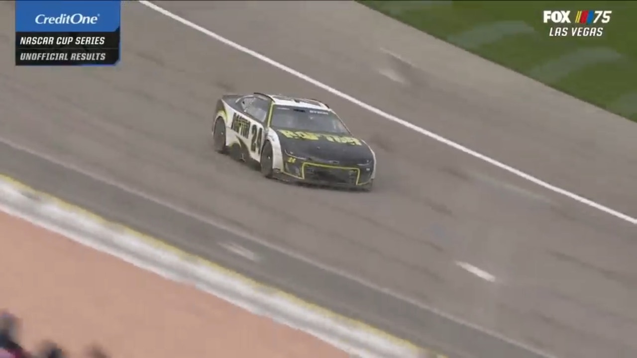 William Byron wins the Pennzoil 400 at Las Vegas Motor Speedway in overtime