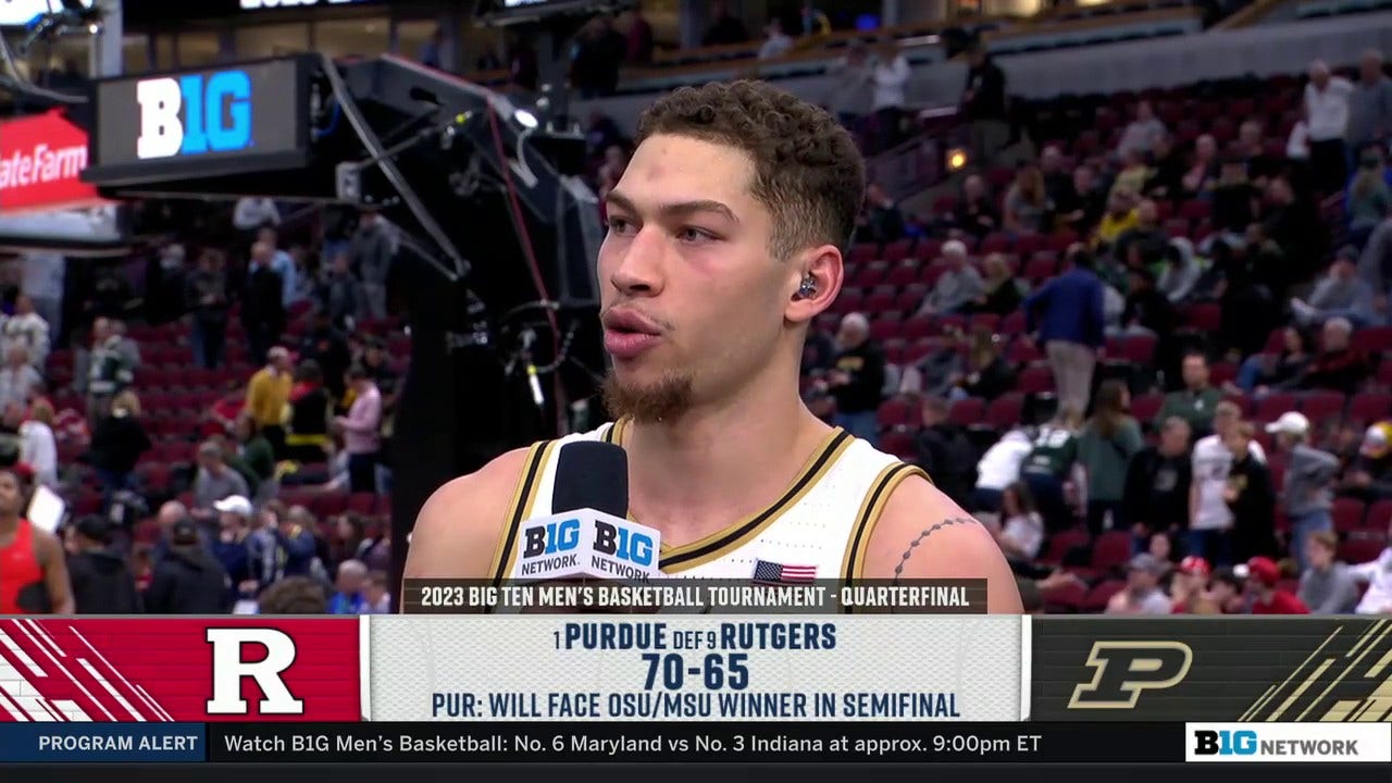 'We want to keep this momentum' — Mason Gillis speaks on Purdue advancing to the semifinals after defeating Rutgers in the Big Ten Tournament