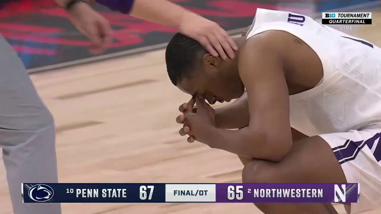 Penn State ADVANCES to the Big Ten semifinals after defeating Northwestern 67-65 in OT