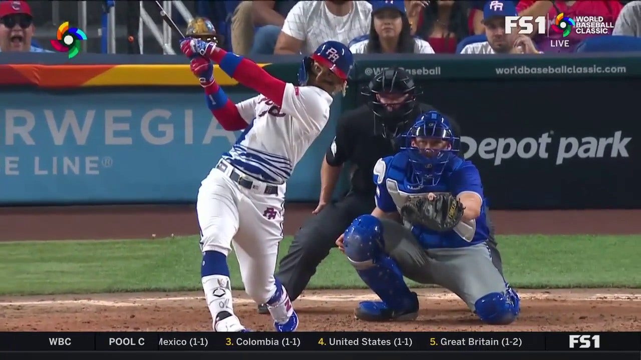 Francisco Lindor hits a BASES-CLEARING triple to put Puerto Rico