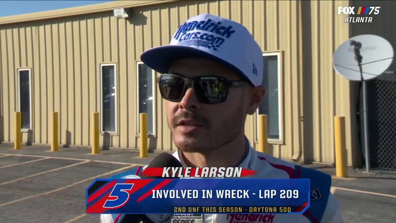 Kyle Larson discusses costly wreck during the 209th lap at the Ambetter Health 400