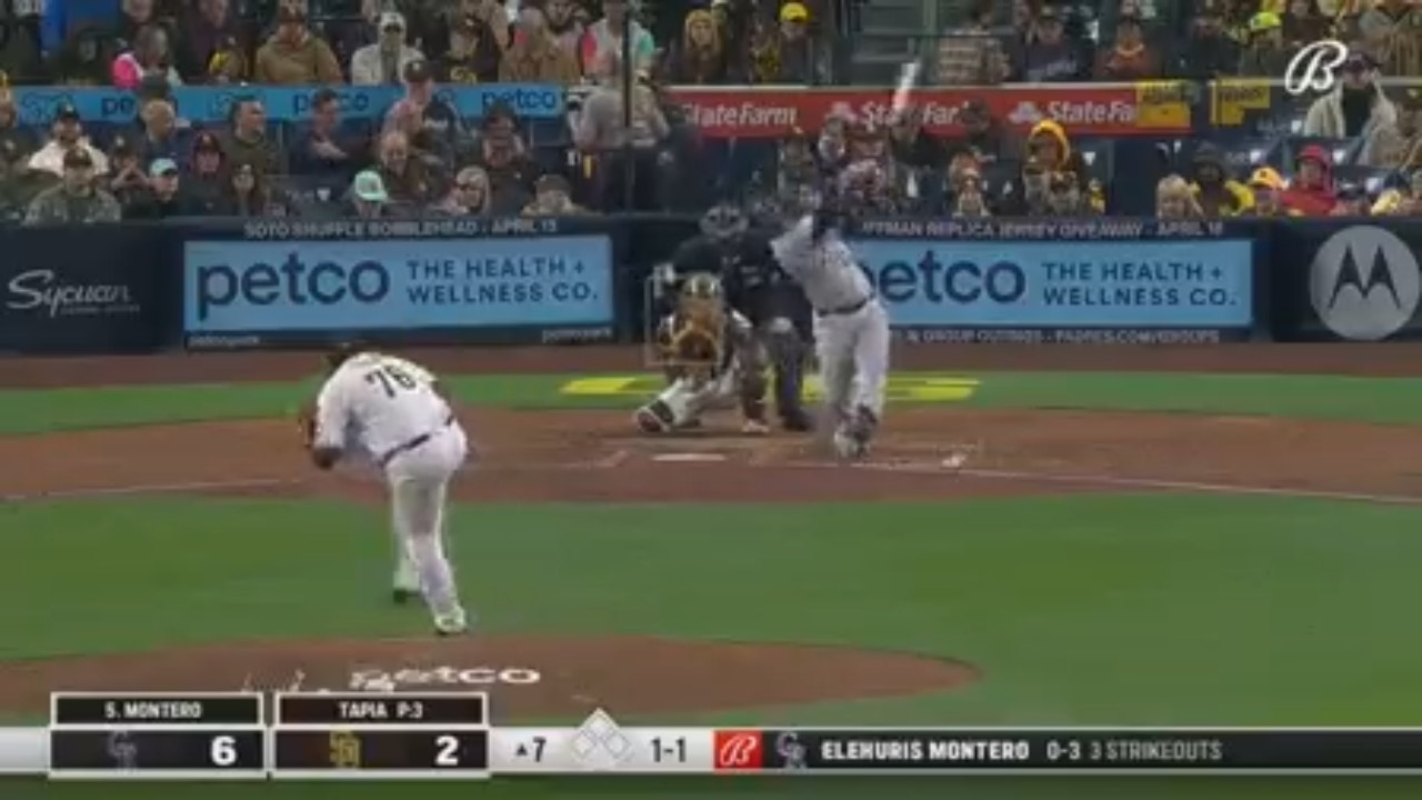 Rockies' C.J. Cron and Elehuris Montero blast back-to-back solo homers against the Padres