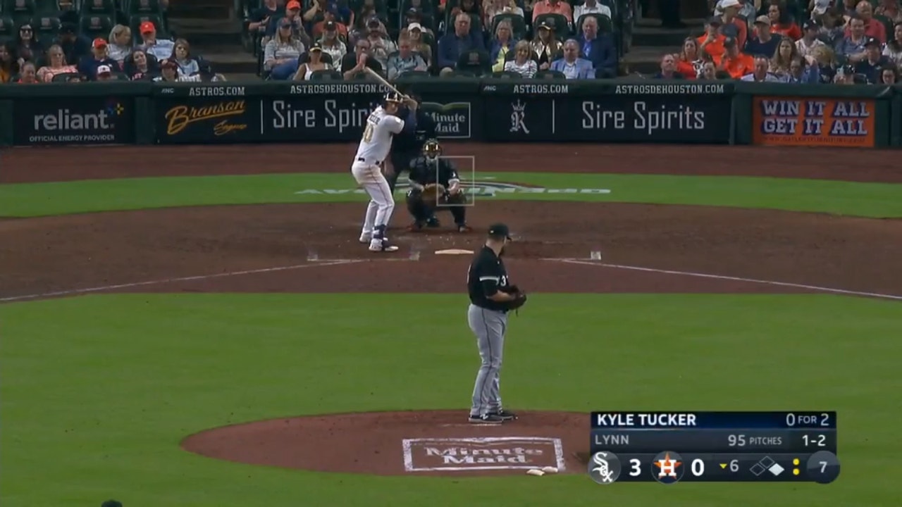 Astros' Kyle Tucker crushes his first home run of the season to trim into the deficit
