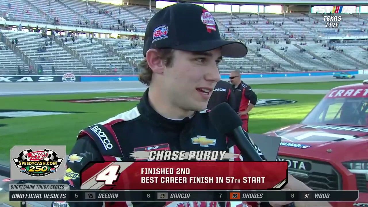 'Don't know how all that unfolded' - Chase Purdy after finishing second in the Speedycash.com 250