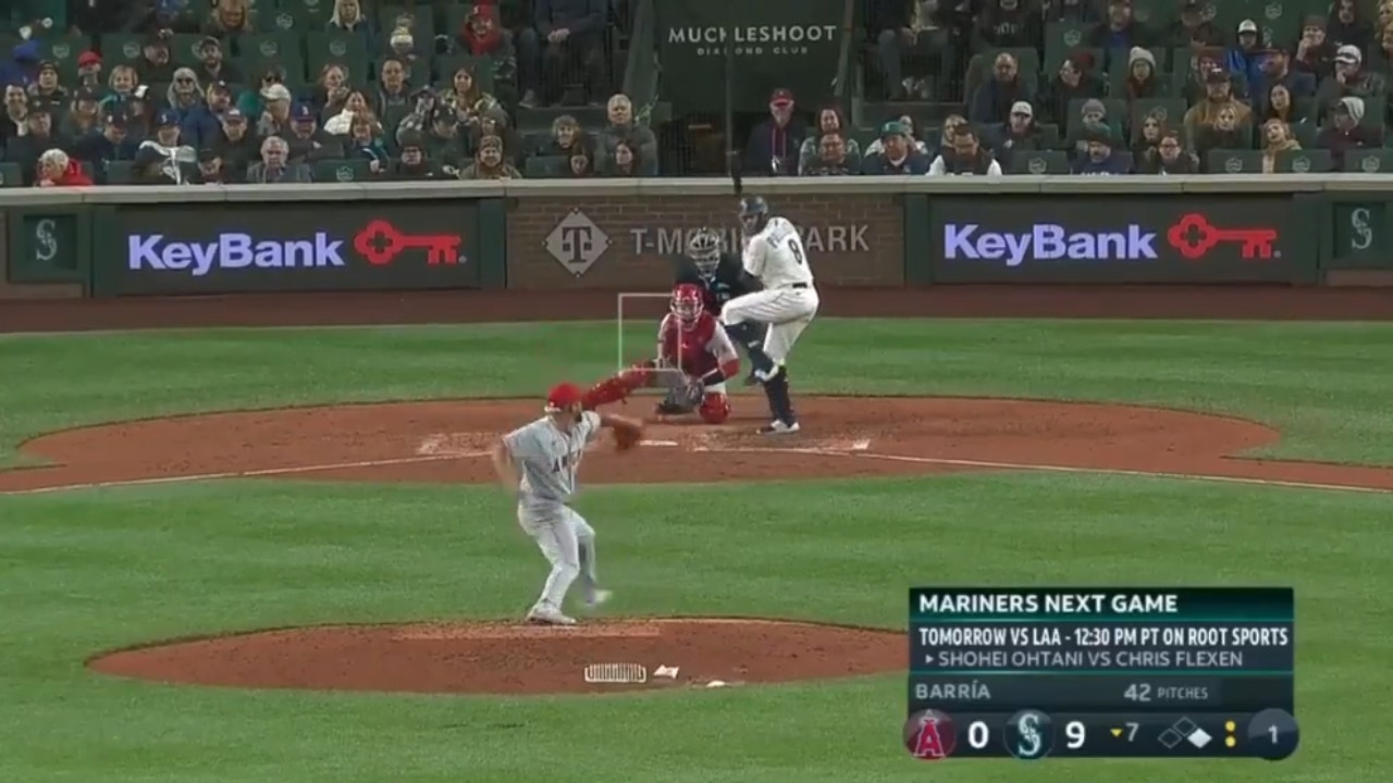 A.J. Pollock GOES YARD for the second time to give the Mariners an 11-0 lead over the Angels