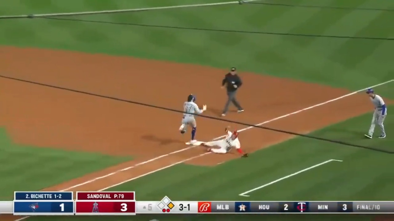 Angels' Gio Urshela makes INCREDIBLE throw to Jake Lamb to get the out at first