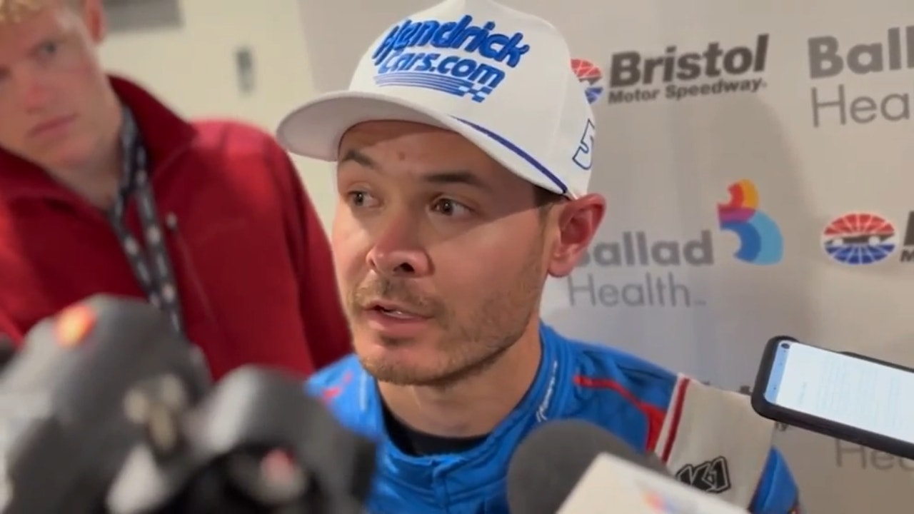 Kyle Larson speaks on the contact made with Ryan Preece at Bristol