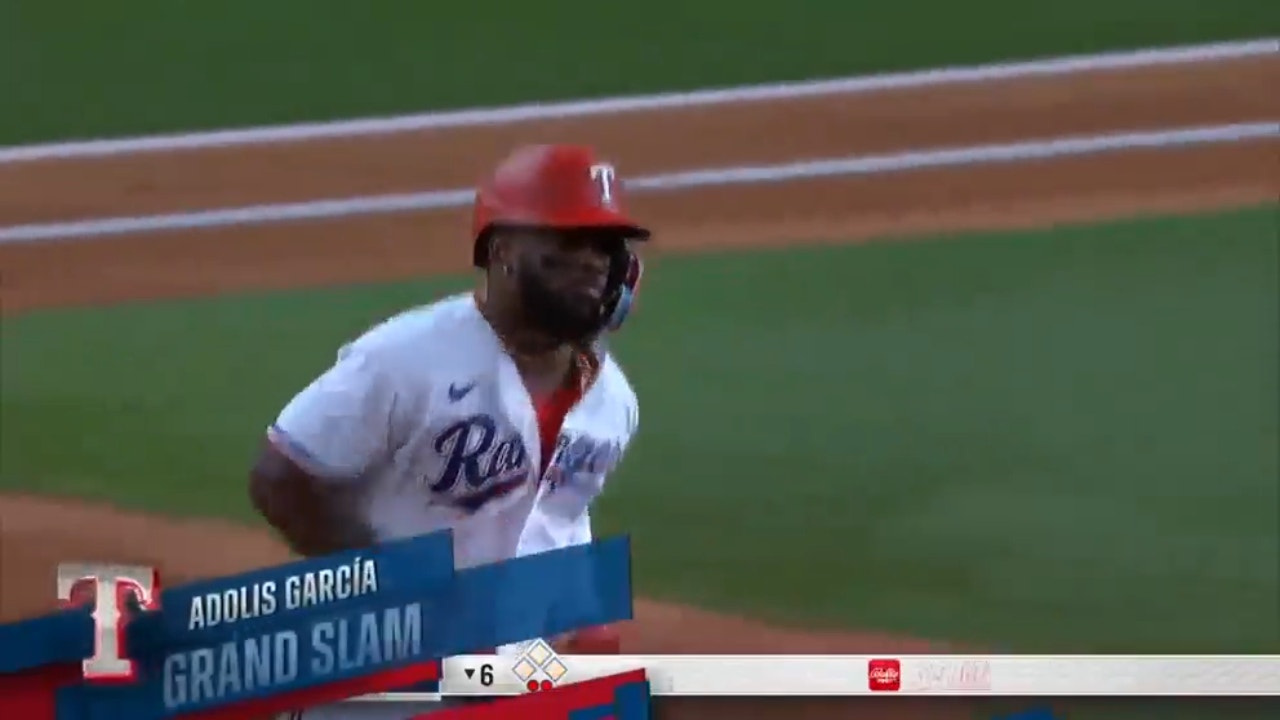 Adolis García hits a GRAND SLAM for the Rangers, extending their deep lead  over the Royals - BVM Sports
