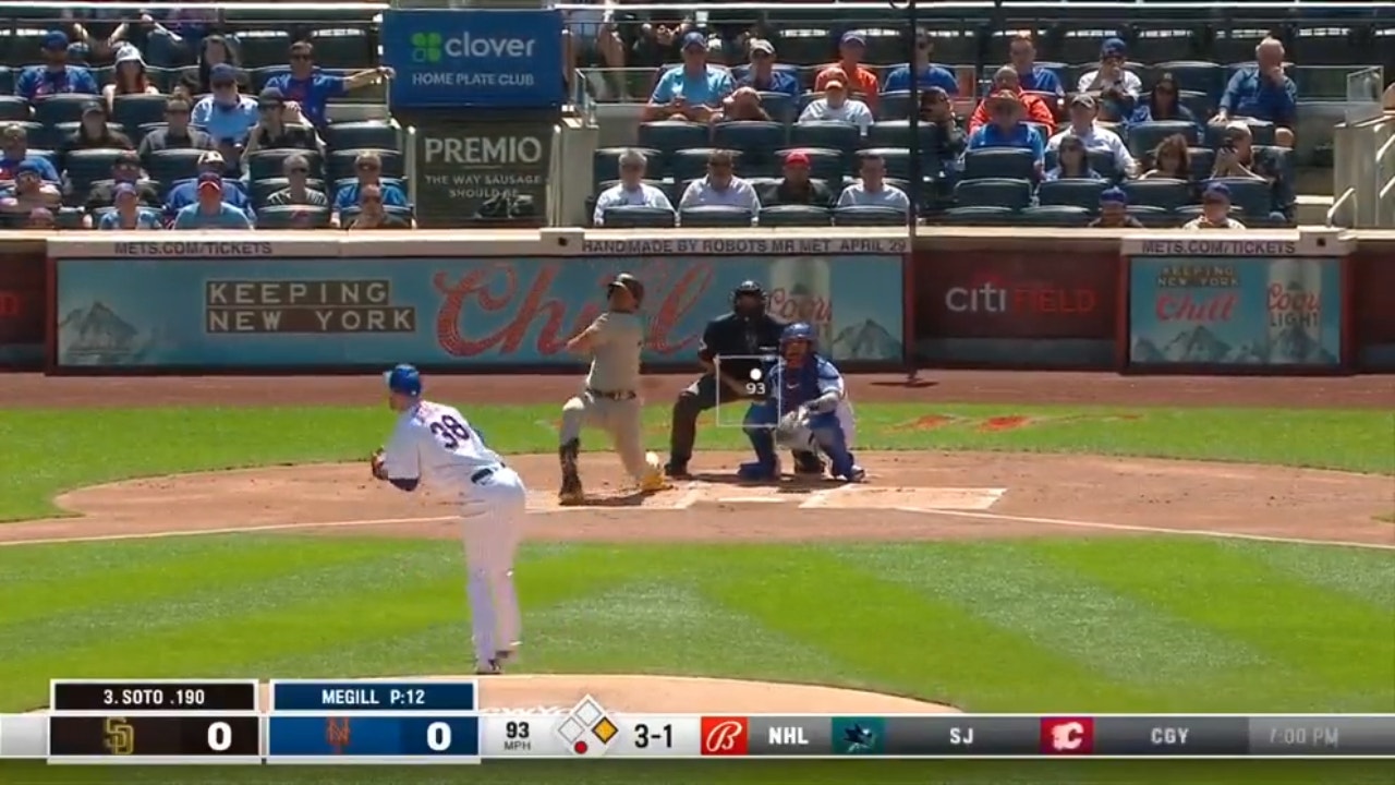 Padres Juan Soto launches a two-run home run to give the Padres the early lead