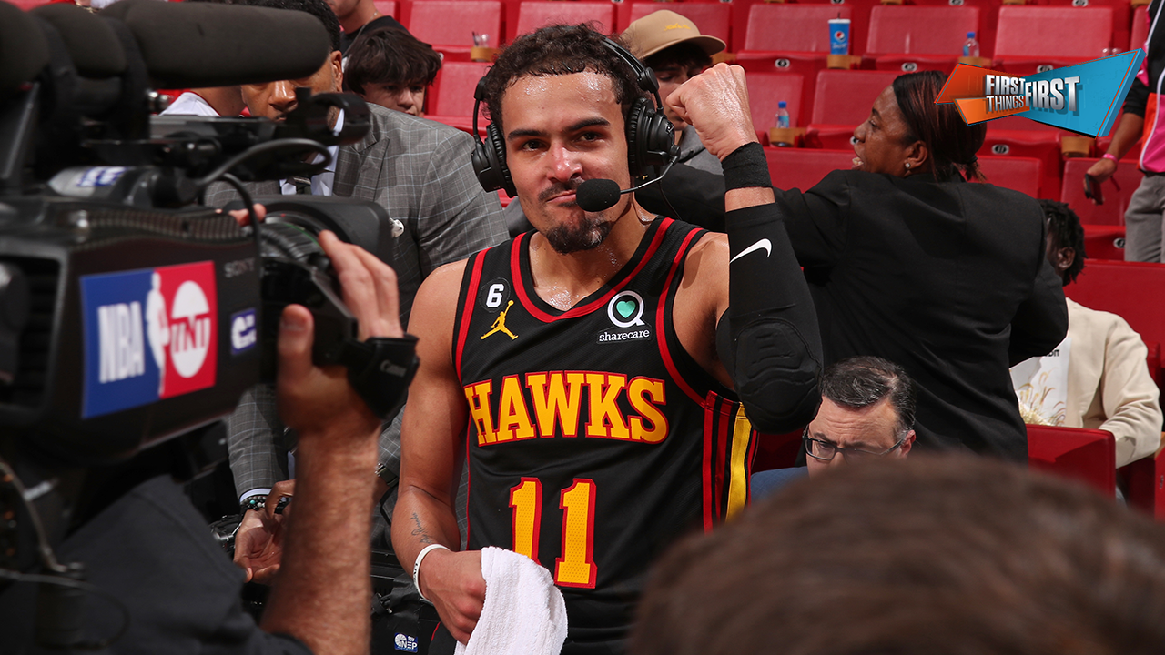 Trae Young leads Hawks past Heat to claim the No. 7 seed in the East | FIRST THINGS FIRST