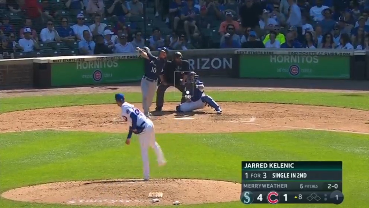 Mariners' Jarred Kelenic cranks the longest HR recorded at Wrigley Field in the Statcast Era