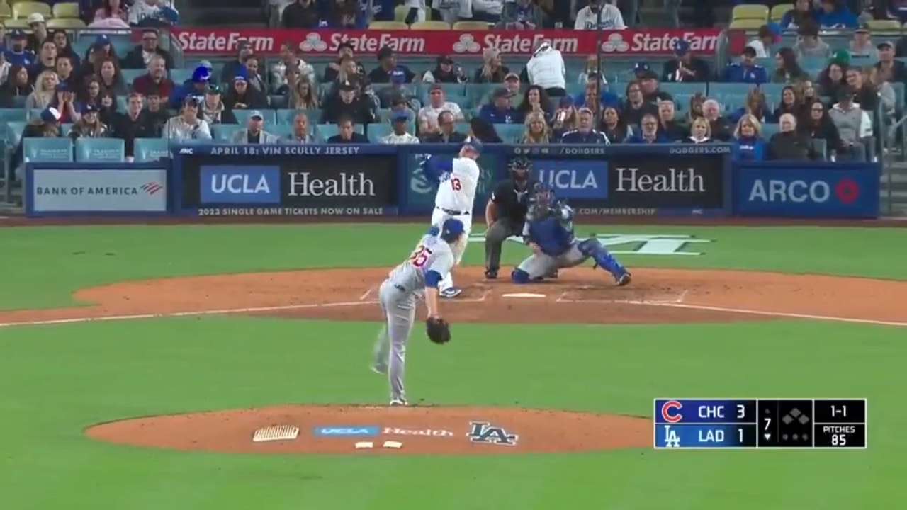 Dodgers' Max Muncy hits his sixth home run of the season, moving into a tie for the NL lead