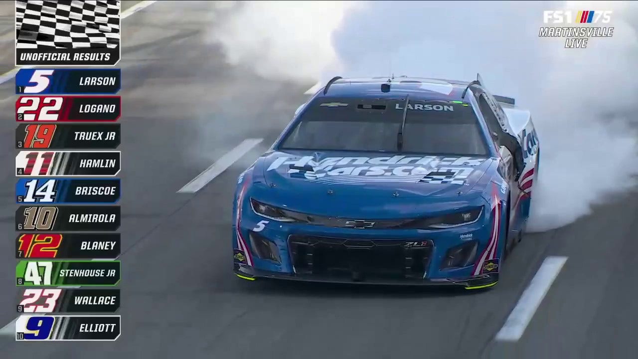 FINAL LAPS Kyle Larson wins the NOCO 400 at Martinsville NASCAR on FOX FOX Sports