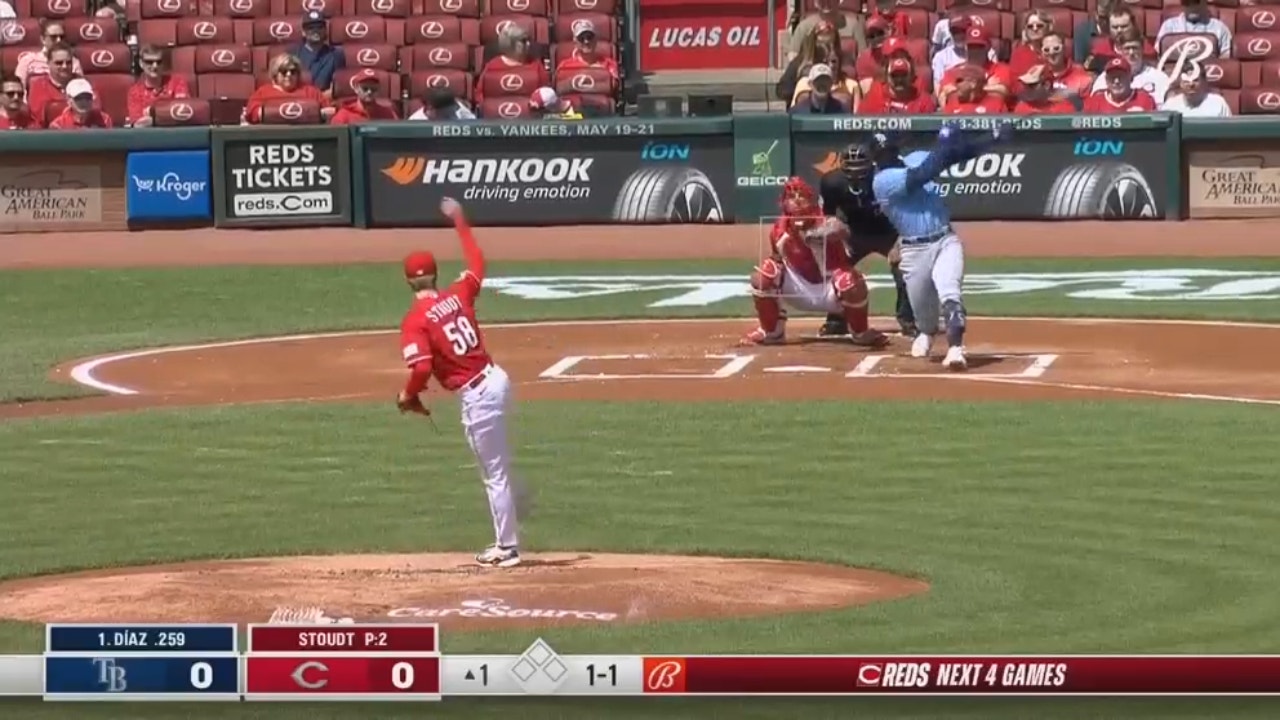 Tampa Bay piles on six runs in the first inning for the early lead vs. the Reds
