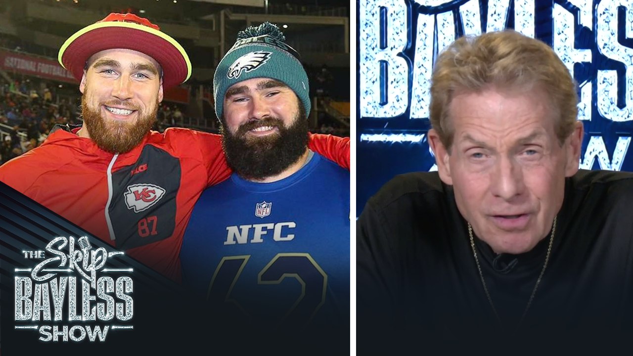 Can Skip Bayless gain one yard in an NFL game? He responds to Travis and Jason Kelce's comments