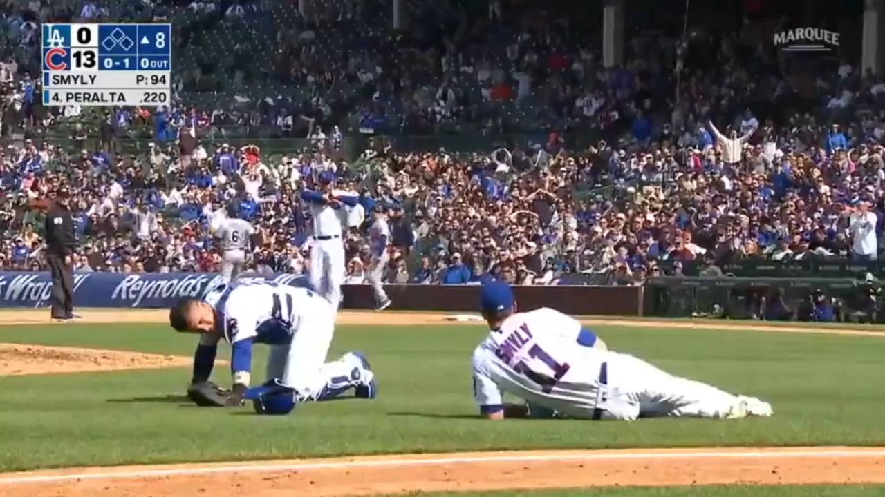 Cubs' Drew Smyly's perfect game comes to an end in a BIZARRE fashion