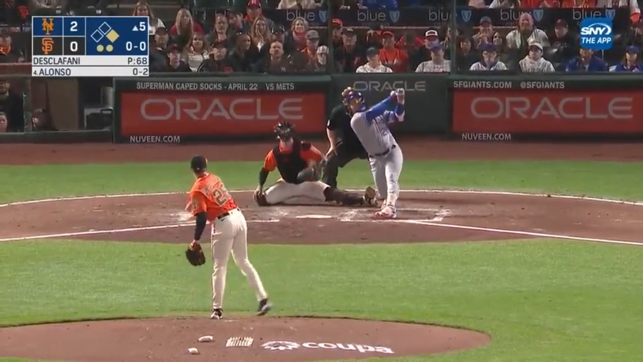 Mets' Pete Alonso goes deep vs. the Giants, becoming the first MLB player to hit 10 home runs this season