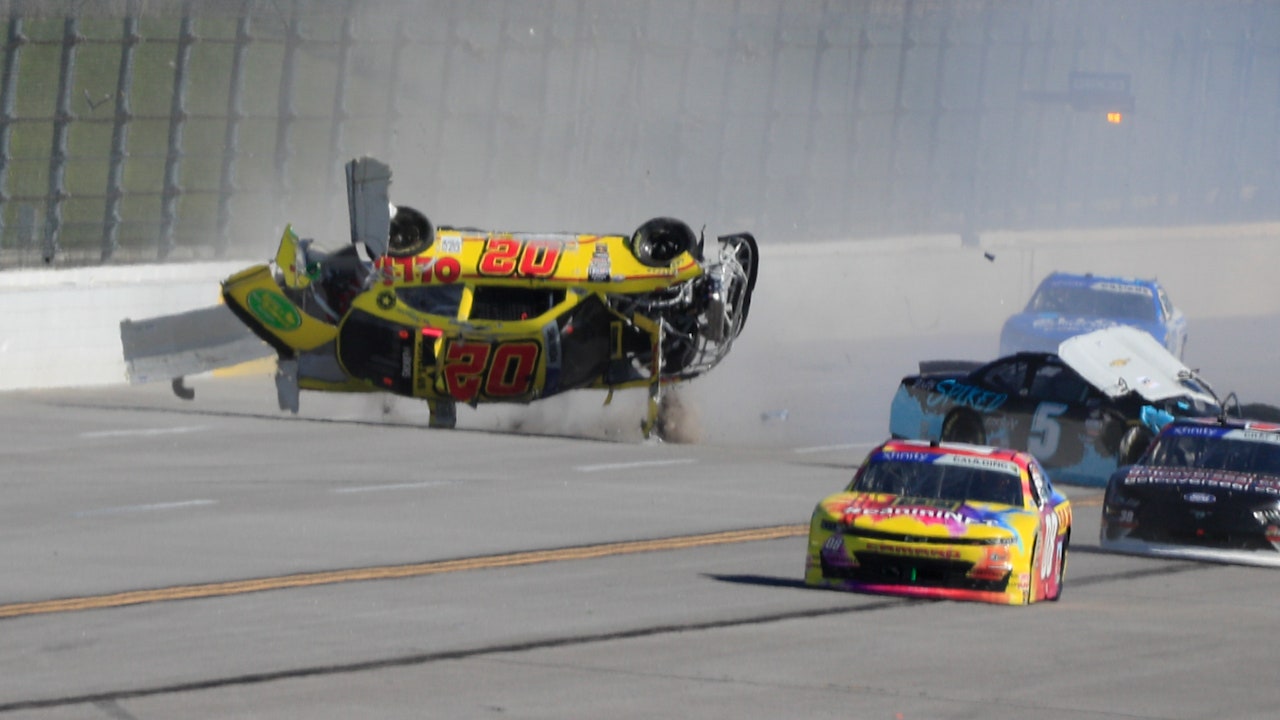 Blaine Perkins was released from the hospital after Talladega crash | NASCAR Race Hub