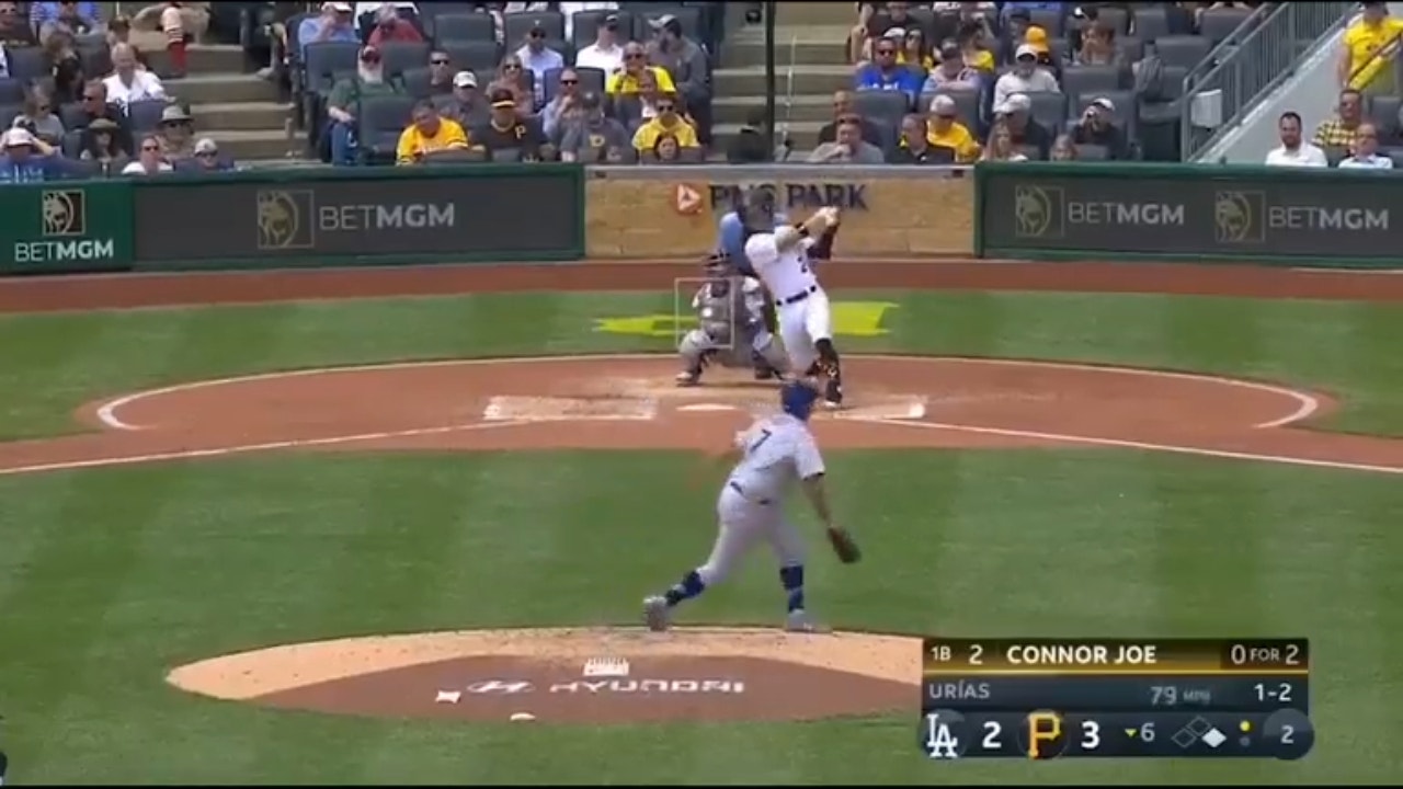 Connor Joe and Rodolfo Castro hit back-to-back homers for the Pirates' to extend their lead against the Dodgers