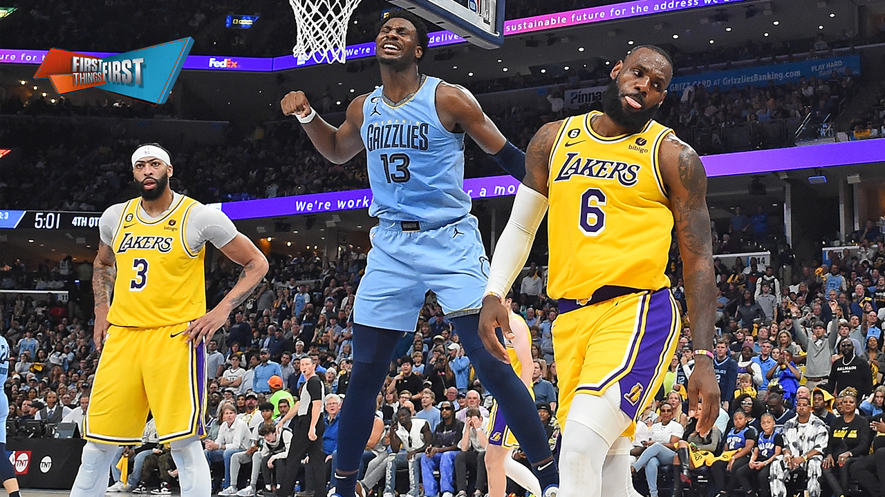 Grizzlies defeat Lakers in Game 5, LeBron struggles for 15 Pts | FIRST THINGS FIRST