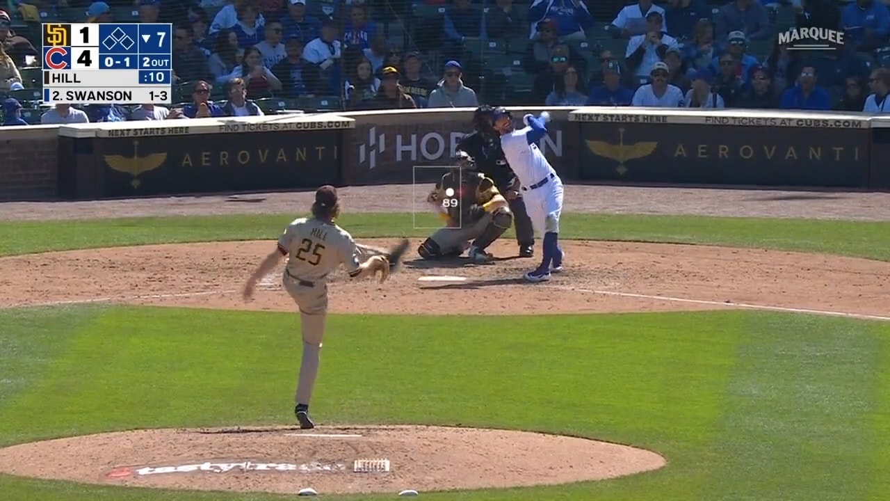 Dansby Swanson smacks first homer with Cubs to extend Chicago's lead over Padres