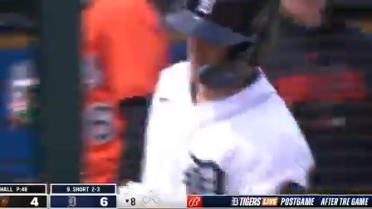 Zack Short hits his first home run of the season and extends the Tigers' lead over the Orioles