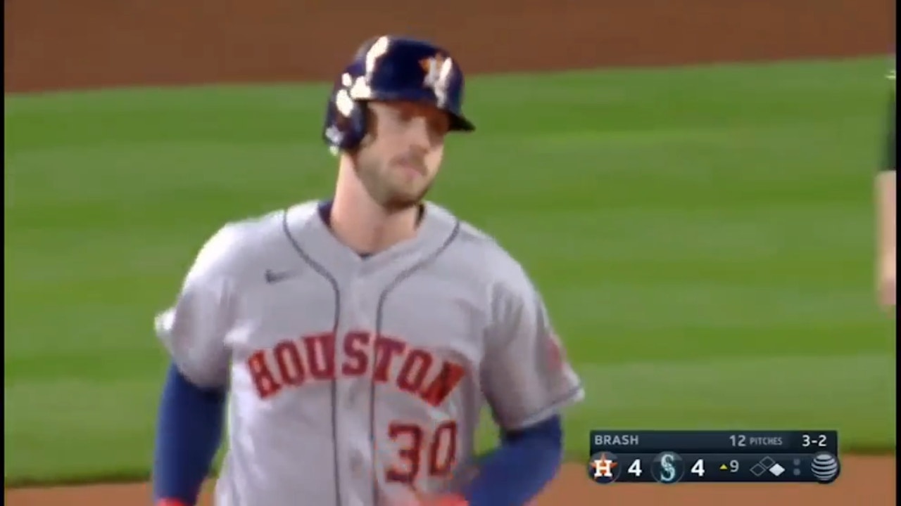 Astros' Kyle Tucker hits a two-run homer in the ninth to seal a 6-4 victory over  the Mariners