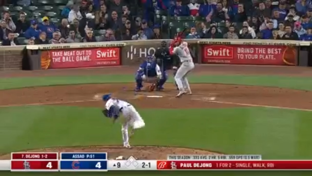 Paul DeJong hits a go-ahead home run to help seal the Cardinals' win over the Cubs