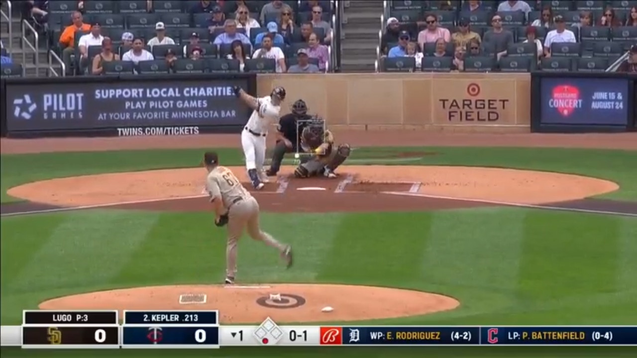 Max Kepler crushes a solo homer for an early lead for the Twins vs. the Padres