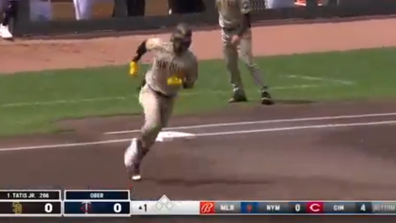 Fernando Tatis Jr. hits his fifth home run of the season as Padres take a 1-0 lead over the Twins