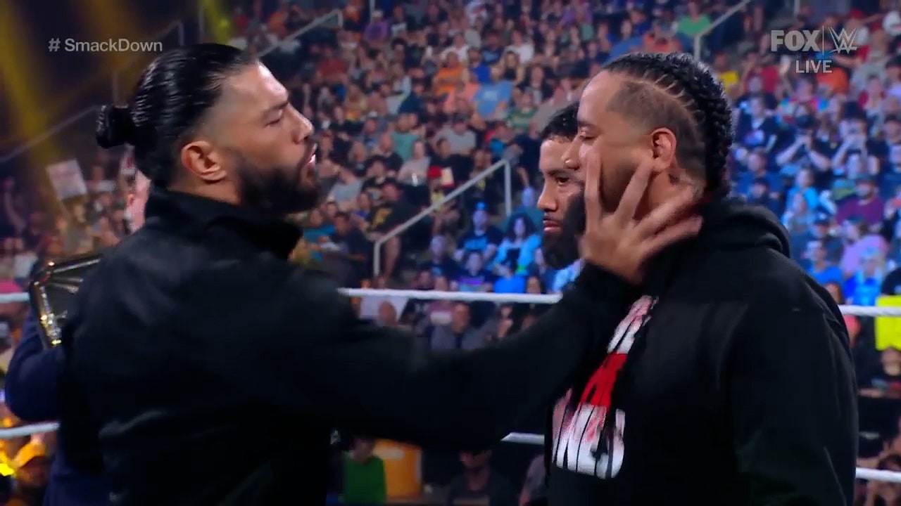 The Usos find out Roman Reigns and Solo Sikoa will battle for the Undisputed Tag Team Titles | WWE on FOX